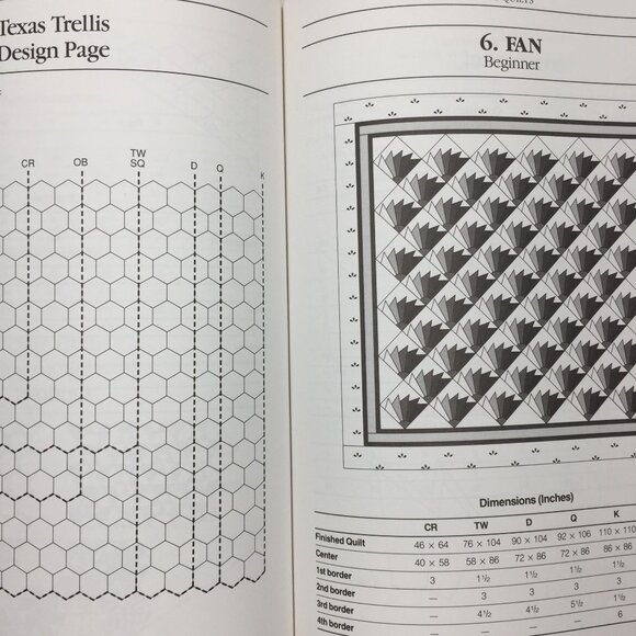 Quilter's Guide Rotary Cutting Quilting Book Patchwork Poster Fanning Patterns - Picture 11 of 16